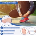 thumbnail image 4 of Corrector de juanetes, 6 piezas de gel de silicona corrector de dedos pequeños para hombres y mujeres, férula de juanete para prótesis para dedo en martillo, talla única para todos los esparcidores de, 4 of 5