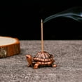 thumbnail image 4 of Home Cone Incense Insense Ash Burner Stand Incense Stick Holder Censer Sandalwood Holder BRONZE FROG, 4 of 8