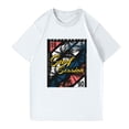 thumbnail image 3 of NAMTYQX Womens T Shirts Lightweight Plus Size Crewneck Loose Airoft Short Sleeve Print Bedrucken Trendy Womens Summer Tops White Size 5XL, 3 of 5