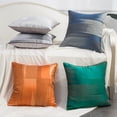 thumbnail image 4 of Cotton Linen Decorative Pillowcases Cushion Cover for Couch Bench - blue, 4 of 5
