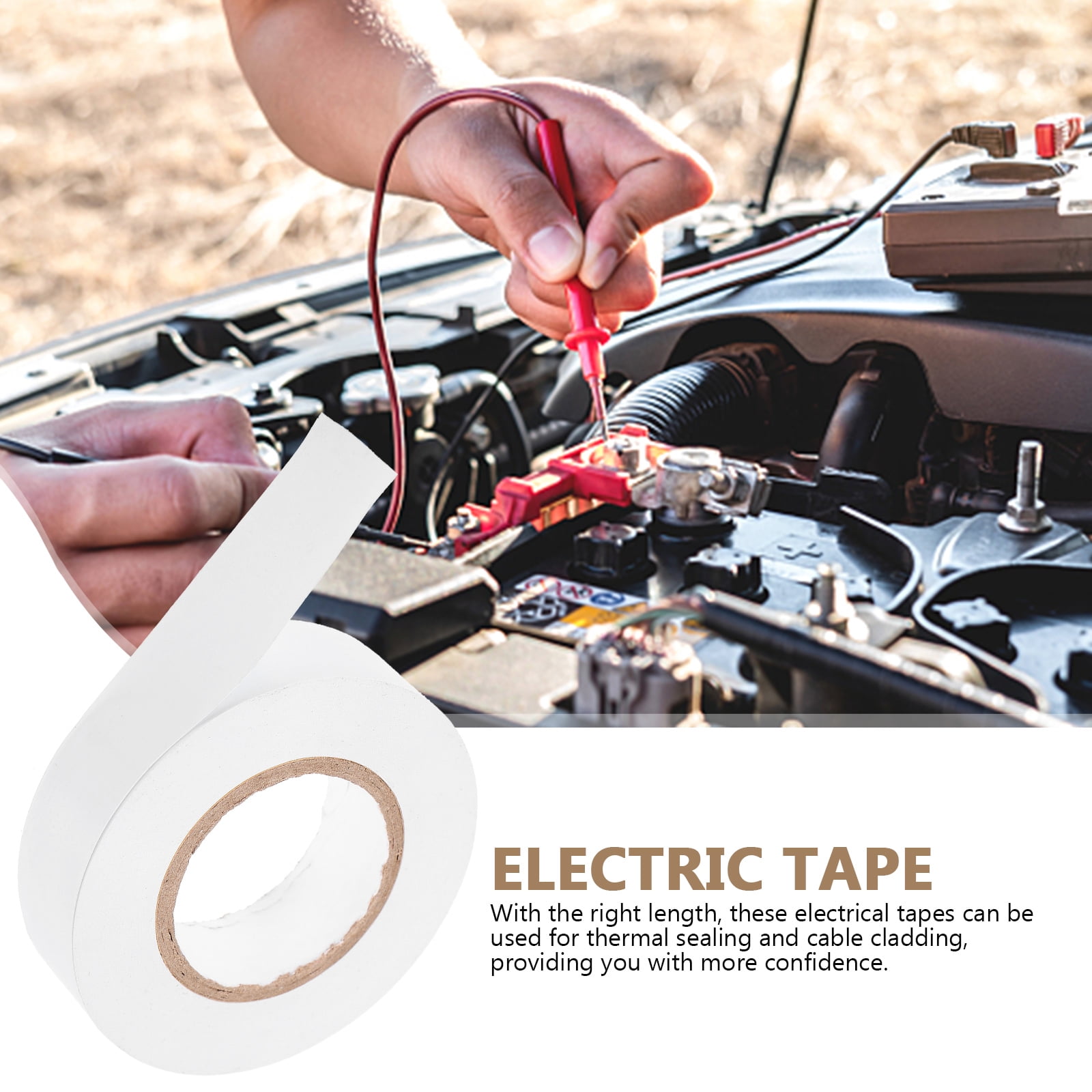 10pcs Electrician Tapes Electrical Tape Rolls Industrial Tapes Heat Insulation Electrical Tapes(20m)