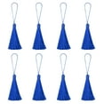 thumbnail image 1 of Unique Bargains 6.5' Silky Bookmark Tassels with Loop for DIY Craft Accessory, 8Pack Sapphire Blue, 1 of 5