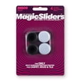 thumbnail image 1 of Furniture Sliders Magic Slider, redondo, 7/8 pulgadas, 4 piezas, blanco/negro, 1 of 4