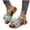 Green, variant on ZACPNCV Womens Flat Sandals Bow Design Round Toe Elastic Back Strap Comfort Summer