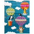 thumbnail image 2 of SAFAVIEH Carousel Kids Fun in Hot Air Balloon Area Rug, Blue/Green, 9' x 12', 2 of 10