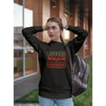 thumbnail image 2 of Christmas Deers Design Sweatshirt Women -Image by Shutterstock, Female XX-Large, 2 of 4