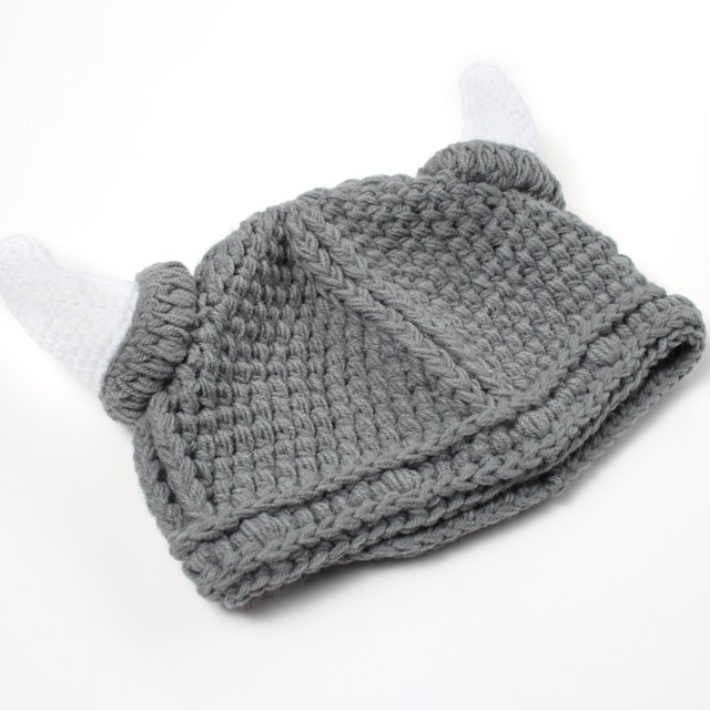 Gorro de ganchillo para bebé YONGSHENG cuerno de toro suave para niños