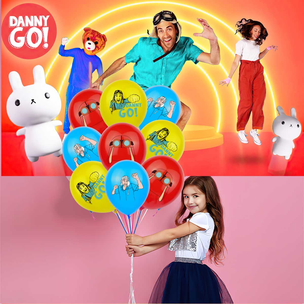 GoDanny Party Supplies Latex Balloons Decor Banner Backdrop Kit Birthday Decorations