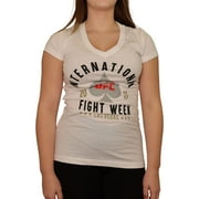UFC Womens International Fight Week 2017 Graphic T-Shirt, White, X-Large