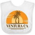 thumbnail image 3 of Inktastic Ventura California Retro Sunset Boys or Girls Baby Bib, 3 of 4