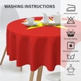 thumbnail image 6 of ZICANCN Round Table Cloths 60 Inch, Vietnam Flag Table Cover Waterproof Washable Outdoor Picnic Tablecloth, 6 of 8