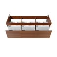 thumbnail image 3 of Fresca Mezzo 60" Teak Wall Hung Single Sink Modern Bathroom Cabinet, 3 of 4