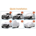 thumbnail image 2 of Truck Cover All Season Protection Heat Conservation Scratch Nylon with Reflective Strips for, 2 of 5