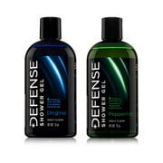 Defense Soap Body Wash & Shower Gel Combo Pack (Original Tea Tree + Peppermint) 12 Oz