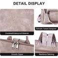 thumbnail image 5 of Womens Backpack Purse Vegan Leather Large Travel Backpack College Shoulder Bag with Tassel, 5 of 7