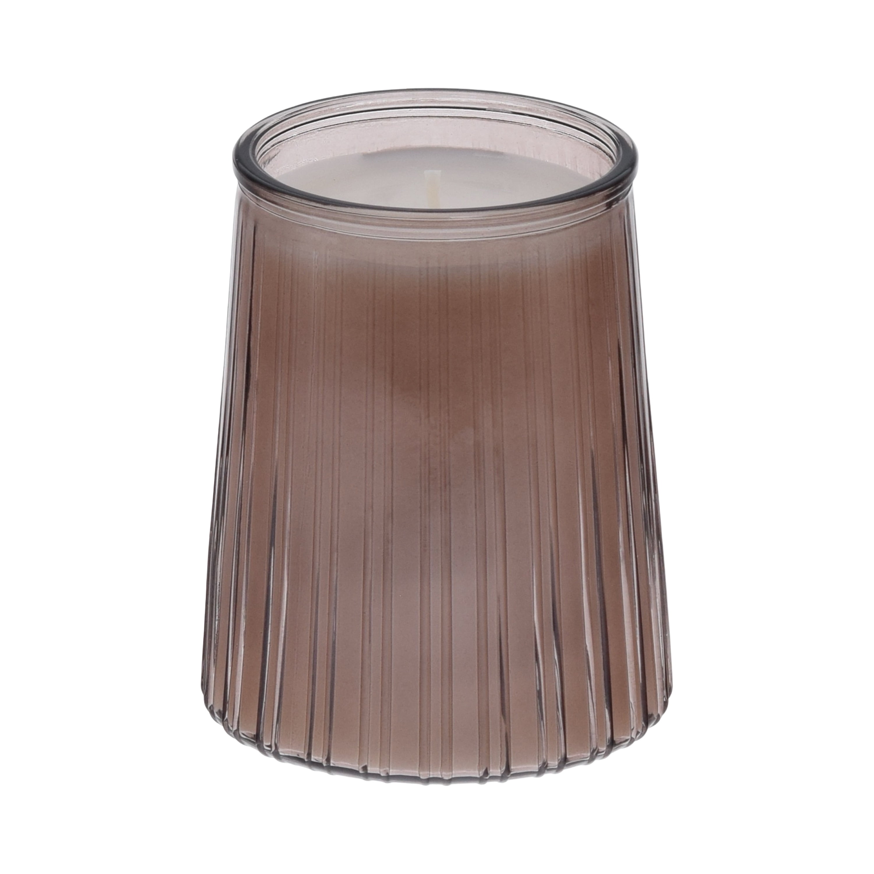 Better Homes & Gardens Salted Coconut Mahogany Scented 1-Wick 16.1oz Ribbed Jar Candle