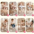 thumbnail image 4 of HARPPA Baby High Chair, 8 in 1 Convertible Highchair for Babies & Toddlers, Khaki, 4 of 11