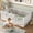 Light White+Pine+Twin, variant on Twin Size Solid Wood Kids Floor Bed with High Fence & Door, Montessori Style Low-Profile Bed Frame, No Box Spring Needed,Light White