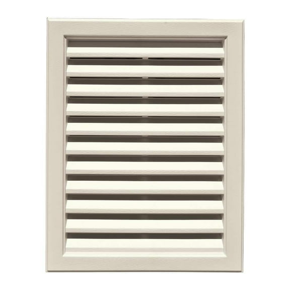 12 in. x 18 in. Rectangular Gable Vent in Khaki (Overall 14 in. x 20 in. x 1.5 in.)
