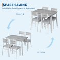 thumbnail image 3 of GloryStar Dining Table Set for 4, Small 5-Piece Table and Chairs Set, Square Dinette Set for Kitchen or Dining Room, Perfect for Small Spaces, 3 of 9