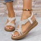 thumbnail image 1 of WILLBEST Sandalias Plataforma Zapatos De Playa Zapatillas De Mujer Sandalias Planas De Una Sola Pieza Para Vacaciones En La Playa 1243, 1 of 9