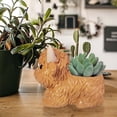 thumbnail image 2 of HuiXinOu Highland Cow Planter, Simulated Animal Design, Cute Flower Pot for Succulents, Small Plants, Home, Garden, Desk Decoration, 2 of 5