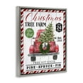 thumbnail image 4 of Stupell Industries Holiday Tree Farm Sign Holiday Painting Gray Floater Framed Canvas Art Prints Wall Art, 25 x 31, 4 of 10