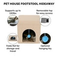 thumbnail image 5 of FurHaven Pet Products Small Pet House Footstool for Dogs & Cats - Sand, 5 of 10