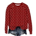 thumbnail image 3 of Craaazy Chandails Athlétiques pour Femmes à Manches Longues, Col Rond, Décontractés, Imprimés, Coupe Ample, Cadeaux, 3 of 7