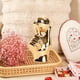 thumbnail image 5 of Juego de 2 adornos para San Valentín | Figuras de cerámica con forma de corazón | Acabado metálico dorado y plateado | Decoración romántica para escritorio, mueble de TV o estantería, ideal para, 5 of 6