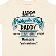 thumbnail image 4 of Inktastic Happy Father's Day Best Ever Boys or Girls Toddler T-Shirt, 4 of 5