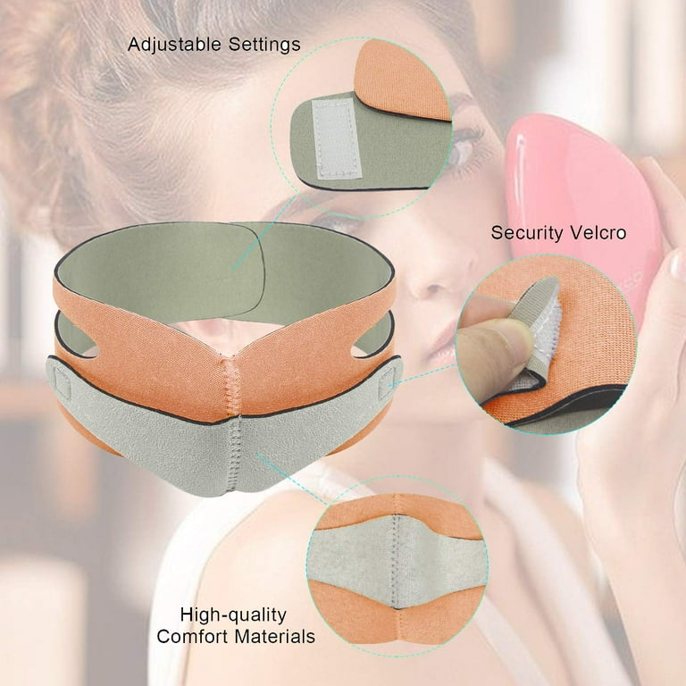 Face Slimming Strap, Pain-Free Face Shaper Band, V-Line Face Lifting  Bandage, Eliminates Sagging Skin Lifting Firming Anti Aging Face  Shaper-Light