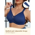 thumbnail image 6 of SHARICCA Minimizer Bra for Womens Plus Size Full Coverage Underwire Bralette 40DD, 6 of 7