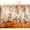 Orange, Sage, Beige, Rust, variant on Fall Orange Pumpkins Small Cabinet Curtain 11''x13'', Thanksgiving Autumn Vintage Leaves Bathroom Sink Skirt for Kitchen Vanity Pedestal, Laundry Privacy Drape Waterproof Dishwasher Curtains
