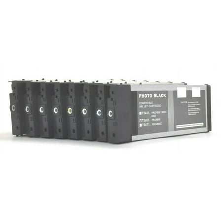 8pcsX220ml Compatible Ink Cartridges for Epson Stylus 4800 UltraChrome K3 Pigment Ink Large Format Printer