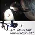 thumbnail image 2 of Mini luz LED de lectura con clip superbrillante, luz nocturna LED ajustable para gafas de seguridad, lámpara para gafas de seguridad de camping, aplicación para pesca, 2 of 5