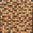 thumbnail image 1 of Ahgly Company Machine Washable Indoor Square Abstract Yellow Area Rugs, 8' Square, 1 of 7