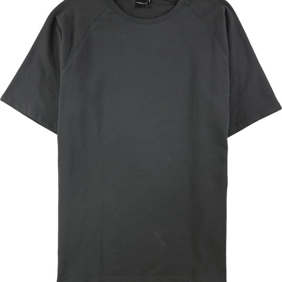 Corella Mens Thick Solid Basic T-Shirt, Grey, Medium