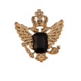 thumbnail image 1 of Moda lujo hombres Rhinestone cristal águi Ángel broche Colr joyería Dorado + negro Zulema broches y alfileres vintage, 1 of 8