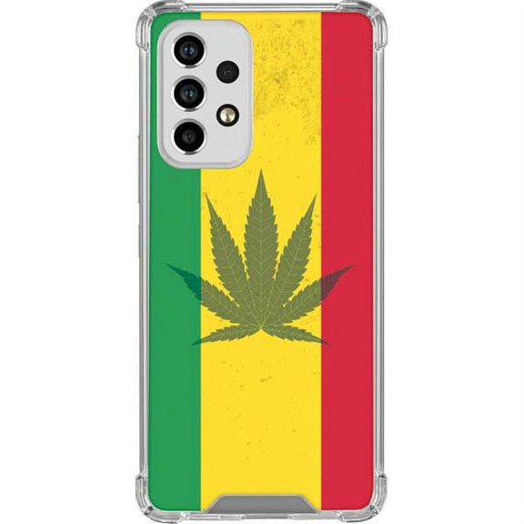 Skinit Rasta Marijuana Rasta Flag Galaxy A53 5G Clear Case