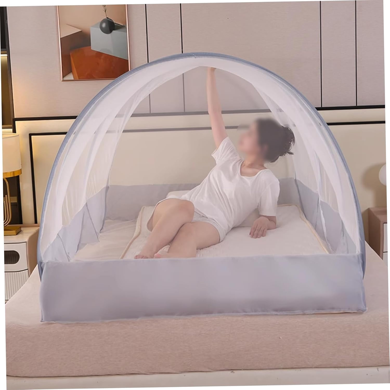 Generic Foldable Mosquito Net Tent Breathable Mesh Bed Canopy