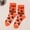 Orange-B, variant on Halloween Mid Calf Socks, Unisex Fun Crew Socks with Halloween Print, Soft Comfy Breathable Polyester Blend, Perfect for Halloween Party, Daily Wear, and Gift Exchange
