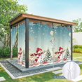 thumbnail image 6 of Outdoor Curtains for Patio Waterproof, Teal Snowman Christmas Outdoor Privacy Panels Grommet, Xmas Tree Coastal Snowflake Starfish Blackout Outside Curtains for Porch/Cabana 54"x108", 2 Panels, 6 of 8