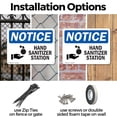 thumbnail image 3 of (2 Pack) Hand Sanitizer Station OSHA Notice Sign 10 Inch X 7 Inch Indoor / Outdoor Rust-Free Aluminum Metal Signs for Workplace, Workshop, and Construction Site, Made in the USA, 3 of 8