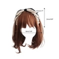 thumbnail image 3 of Big Bowknot Hair Hoop Vintage Lace Headband Headwear Fairy Headdress Accs Hair Hoop for Street, 3 of 8
