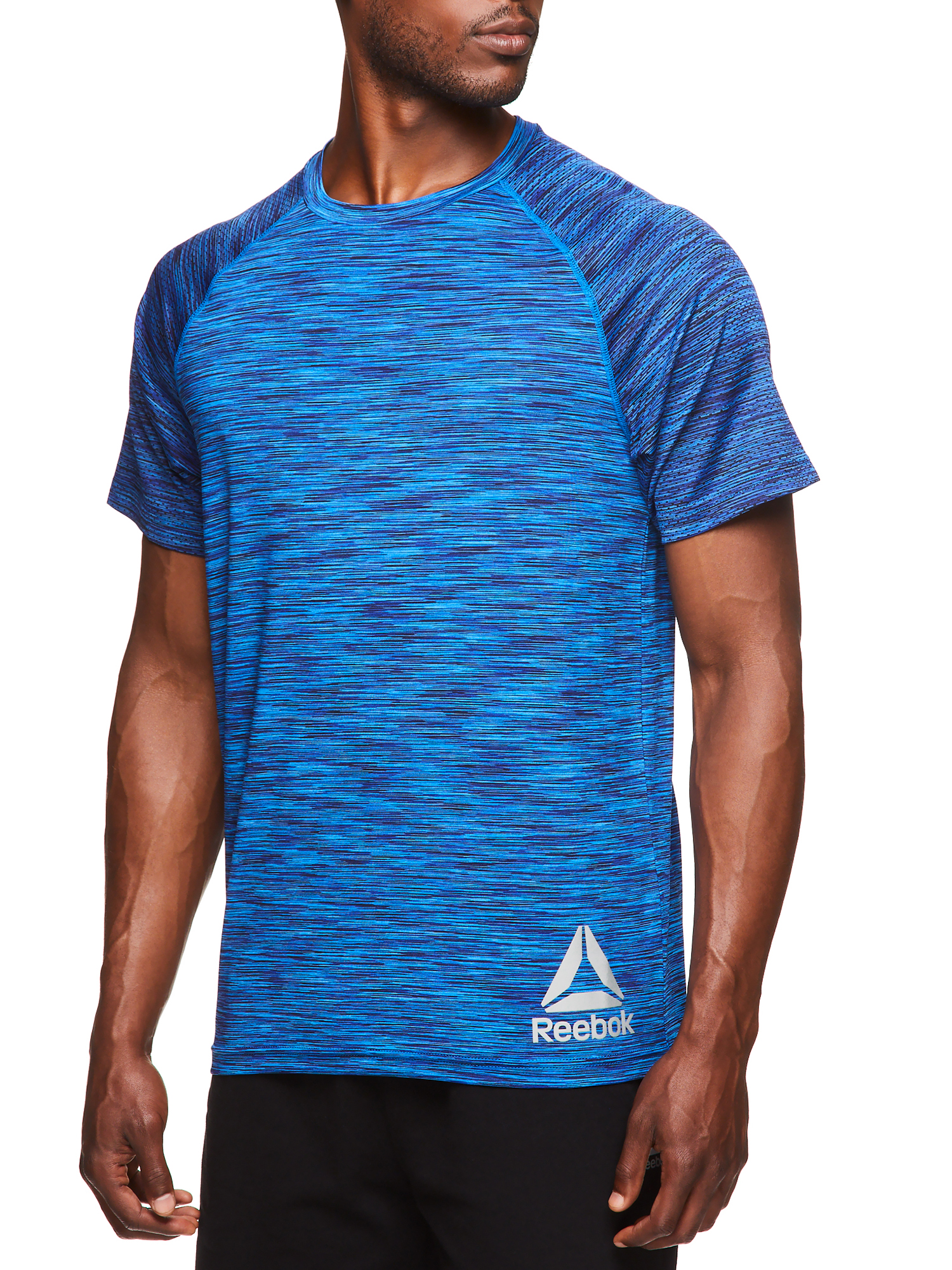 Reebok Men's and Big Men's Active Short Sleeve Tee with Mesh Sleeves, up to Size 3XL - image 4 of 4