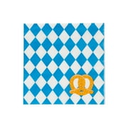 Fun Express Oktoberfest Blue & White Beverage Napkins - 16 Count