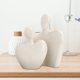 thumbnail image 3 of Esculturas abstractas para parejas, adorno de personaje cariñoso, artesanías modernas, estatua de cerámica para amantes, mesa, comedor, hogar, regalo Blanco Baoblaze Pareja estatua, 3 of 8