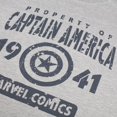 thumbnail image 3 of Marvel - Camiseta Property Of Captain America para Hombre (Gris Jaspeado), 3 of 3