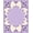 Purple, Pattern 5, variant on ODIKA 4'x6' Machine Washable Non-Slip Area Rug, Vintage Distressed Medallion with Subtle Retro Accents High Traffic Rug, Purple, 362781